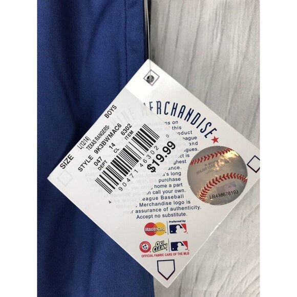 NWT Boys MLB TEXAS RANGERS Blue Athletic Shorts - Picture 7 of 7